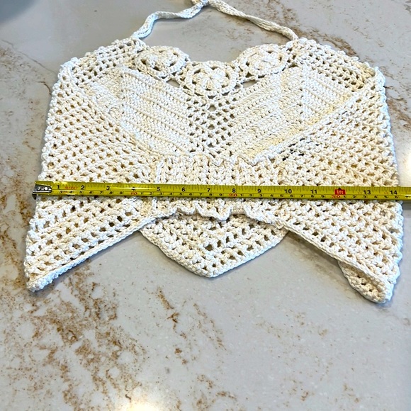Hand crocheted tank and sweater !🤩🤩🤩 One of a kind from Newport Beach, Ca 💖 - Picture 5 of 8